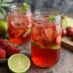 Erfrischende Erdbeer-Limonade selbstgemacht: Das perfekte Rezept für heiße Tage!