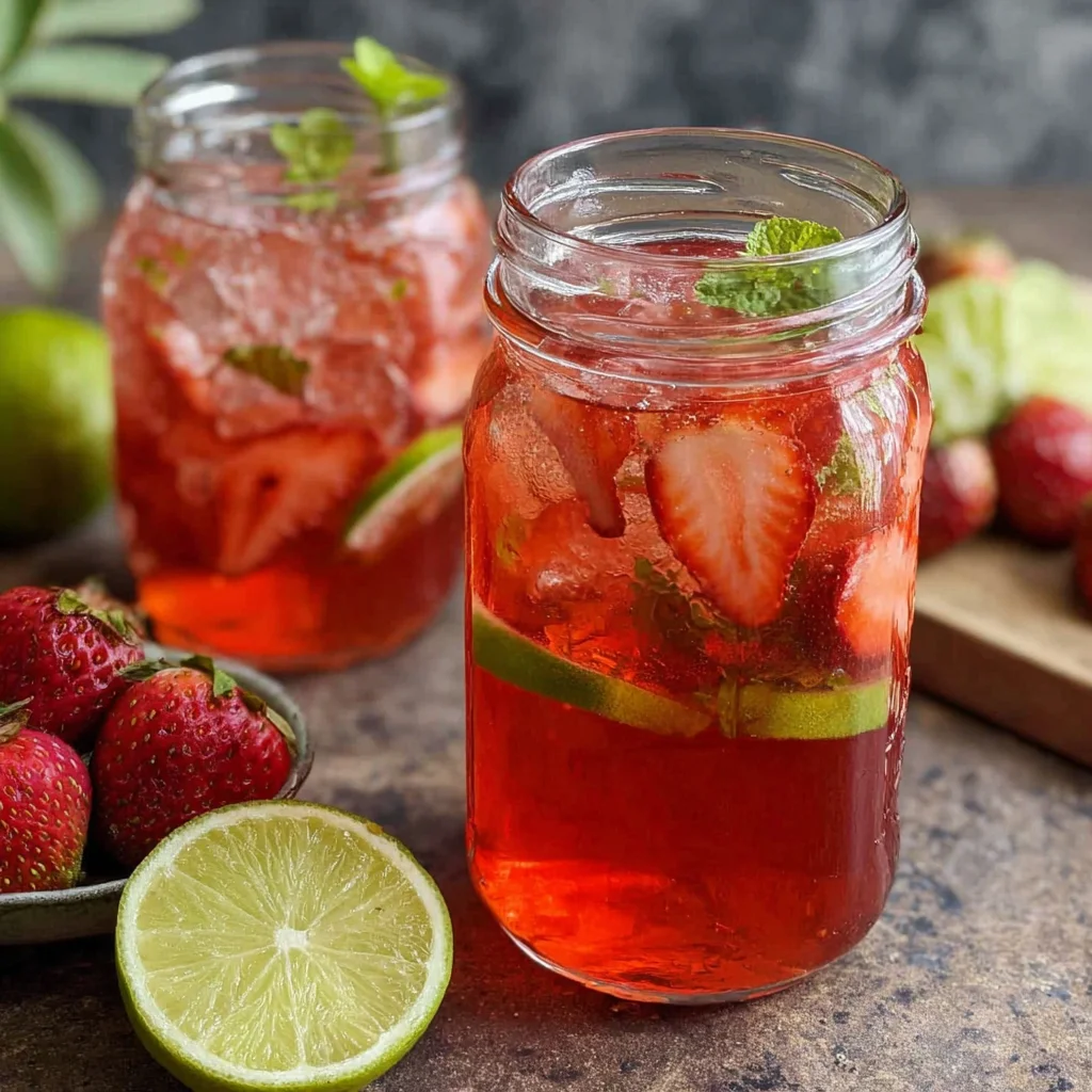 Erfrischende Erdbeer-Limonade selbstgemacht: Das perfekte Rezept für heiße Tage!