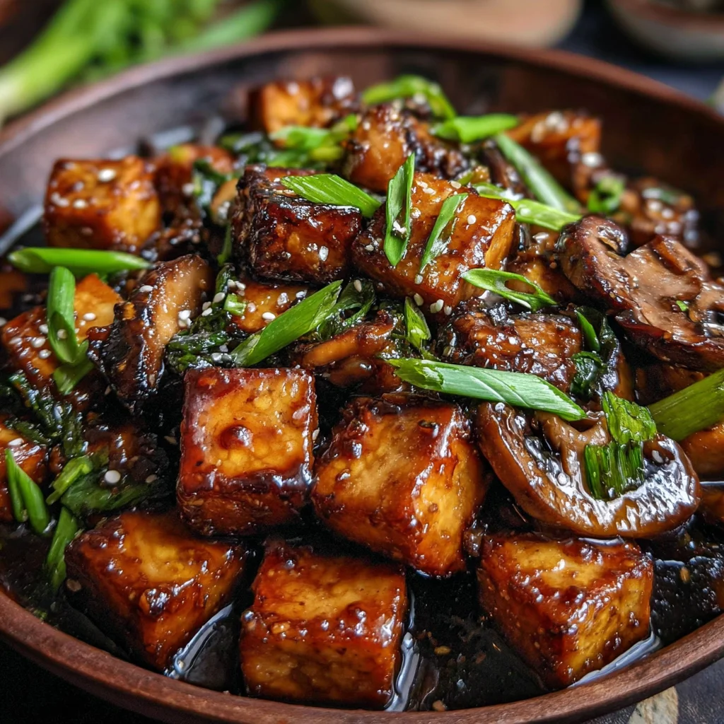 Gesunde Pilz-Tofu-Pfanne: Schnelles Rezept für ein köstliches Abendessen!