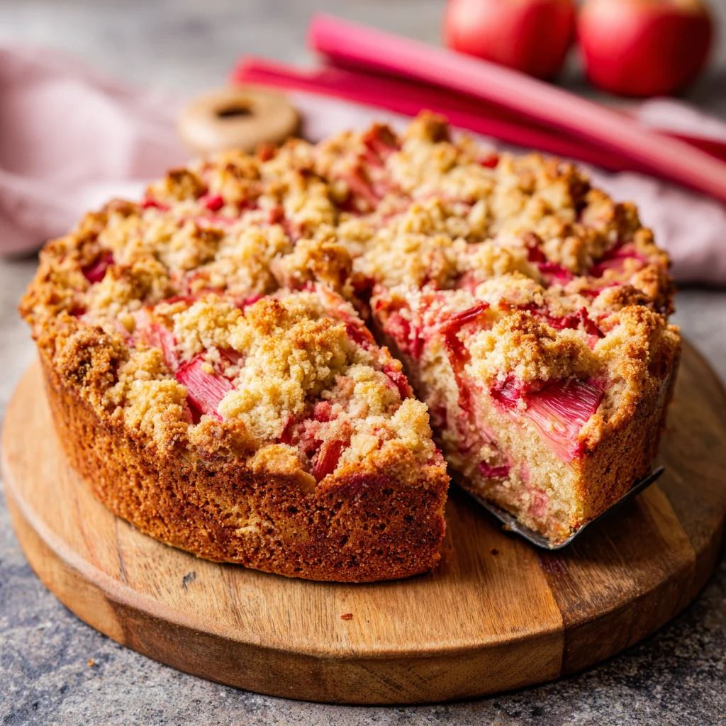 Köstlicher Rhabarberkuchen mit Streusel: Einfaches Rezept für den perfekten Frühlingsgenuss!