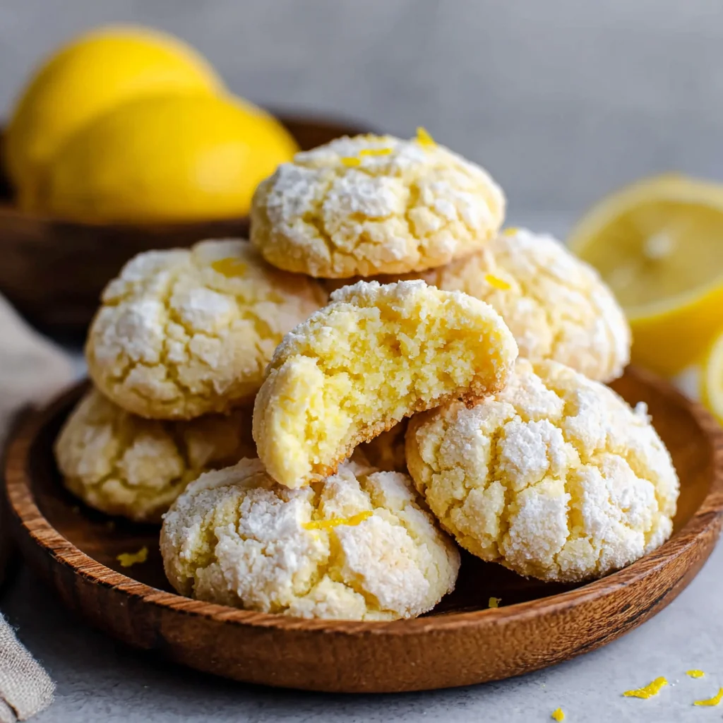 Unwiderstehliches Rezept für Zitronen-Crinkle-Cookies: Süß, sauer und einfach lecker!