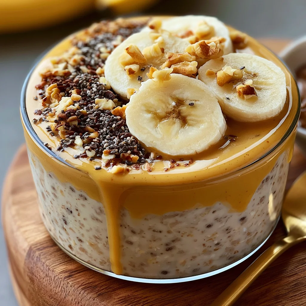 Bananen-Erdnussbutter Overnight Oats: Das einfache Rezept für dein perfektes Frühstück!