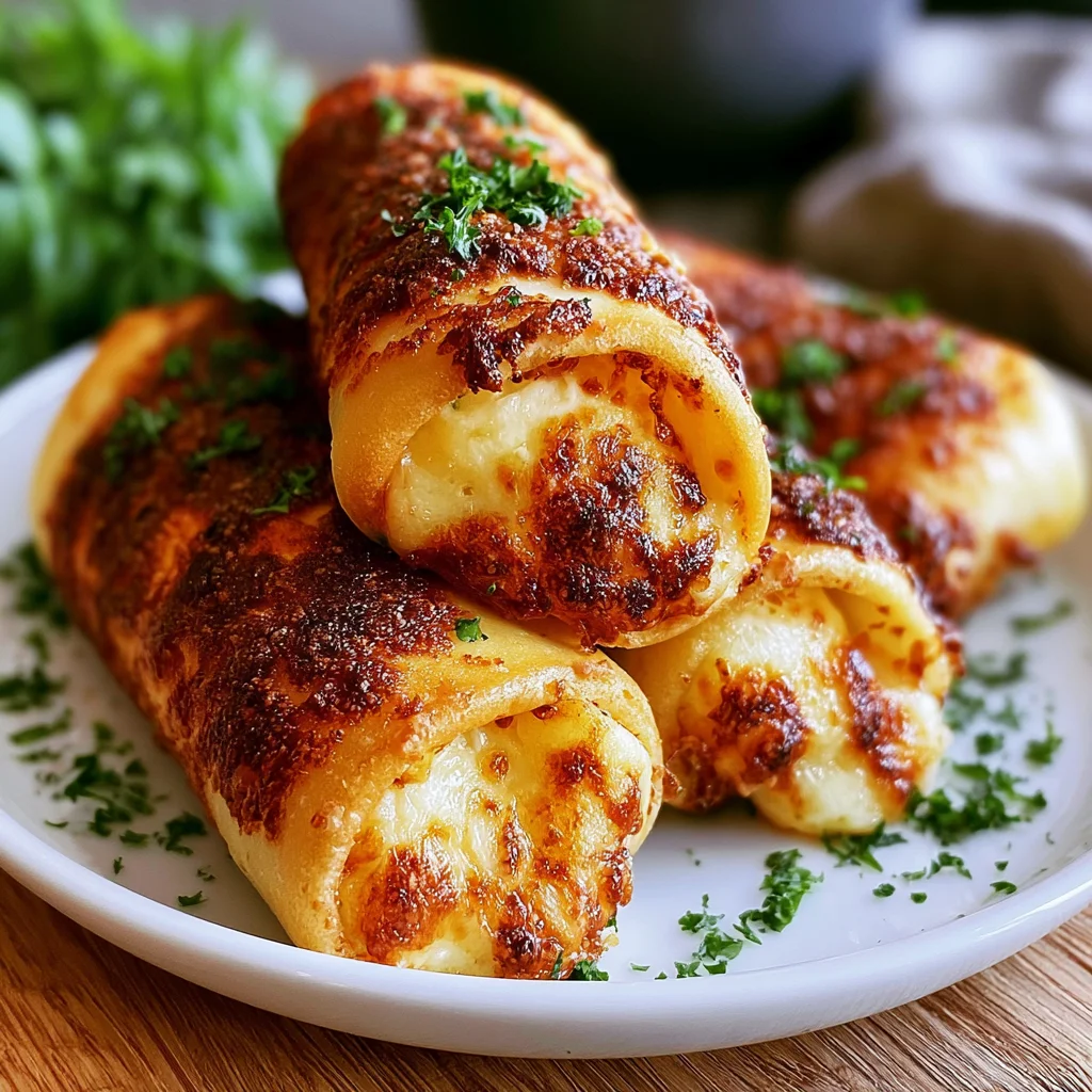 Käse-Genuss in knusprigen Roll-Ups: Das einfache Rezept für den perfekten Snack!