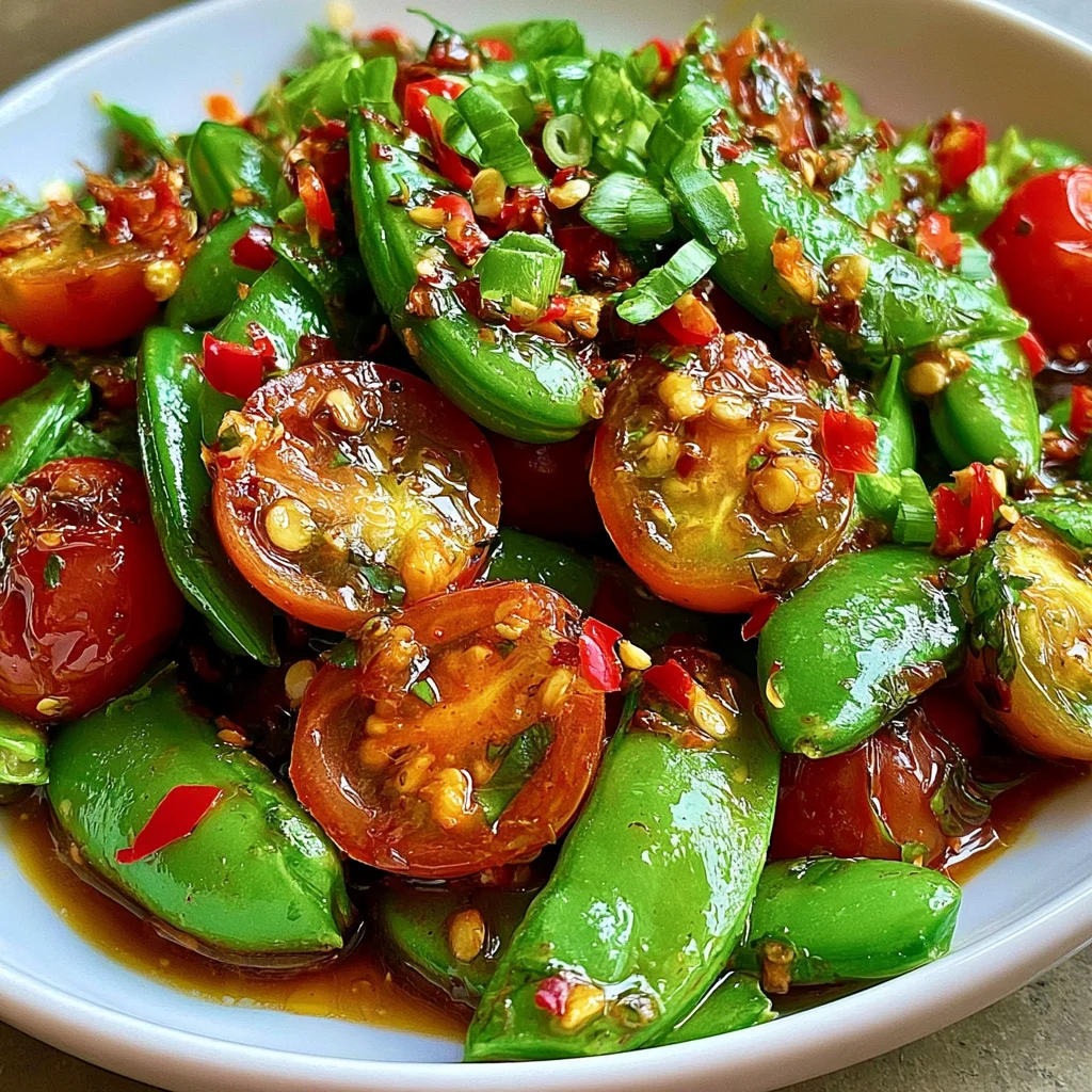 Knackiger Chili-Knuspersalat mit Zuckerschoten: Das Rezept für einen frischen Genuss!