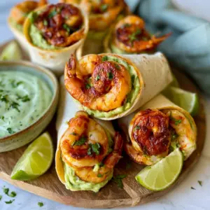Köstliche Avocado-Limetten Garnelen-Wraps mit Koriander-Dip: Dein neues Lieblingsrezept!