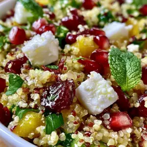 Köstlicher Cranberry-Quinoa-Feta-Salat: Einfaches Rezept für gesunden Genuss!