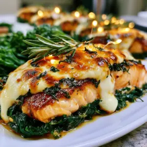 Köstliches Rezept für gebratenen Lachs mit Spinat und Mozzarella in nur 30 Minuten!
