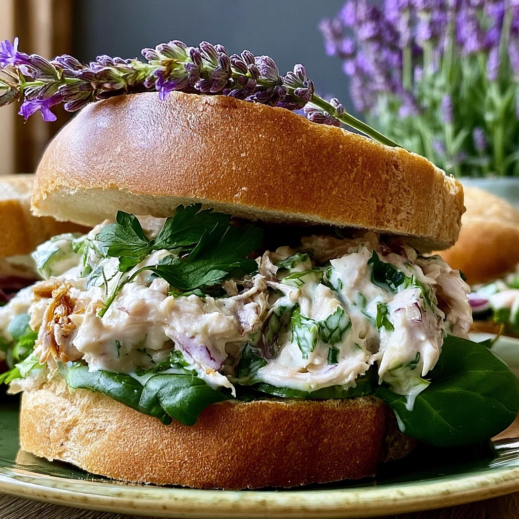 Lavendel-Hühnchen-Salat-Sandwich: Das erfrischende Rezept für dein nächstes Picknick!