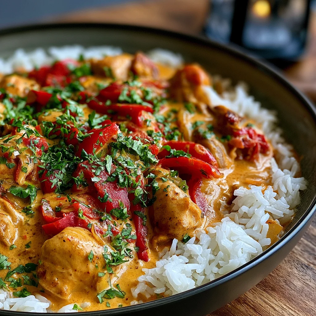 Paprika-Sahne-Hähnchen: Das einfache Rezept für ein schnelles und leckeres Abendessen!