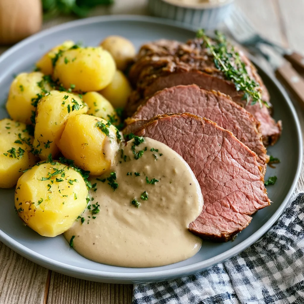 Tafelspitz mit Meerrettichsoße: Das unwiderstehliche Rezept für ein herzhaftes Festmahl!