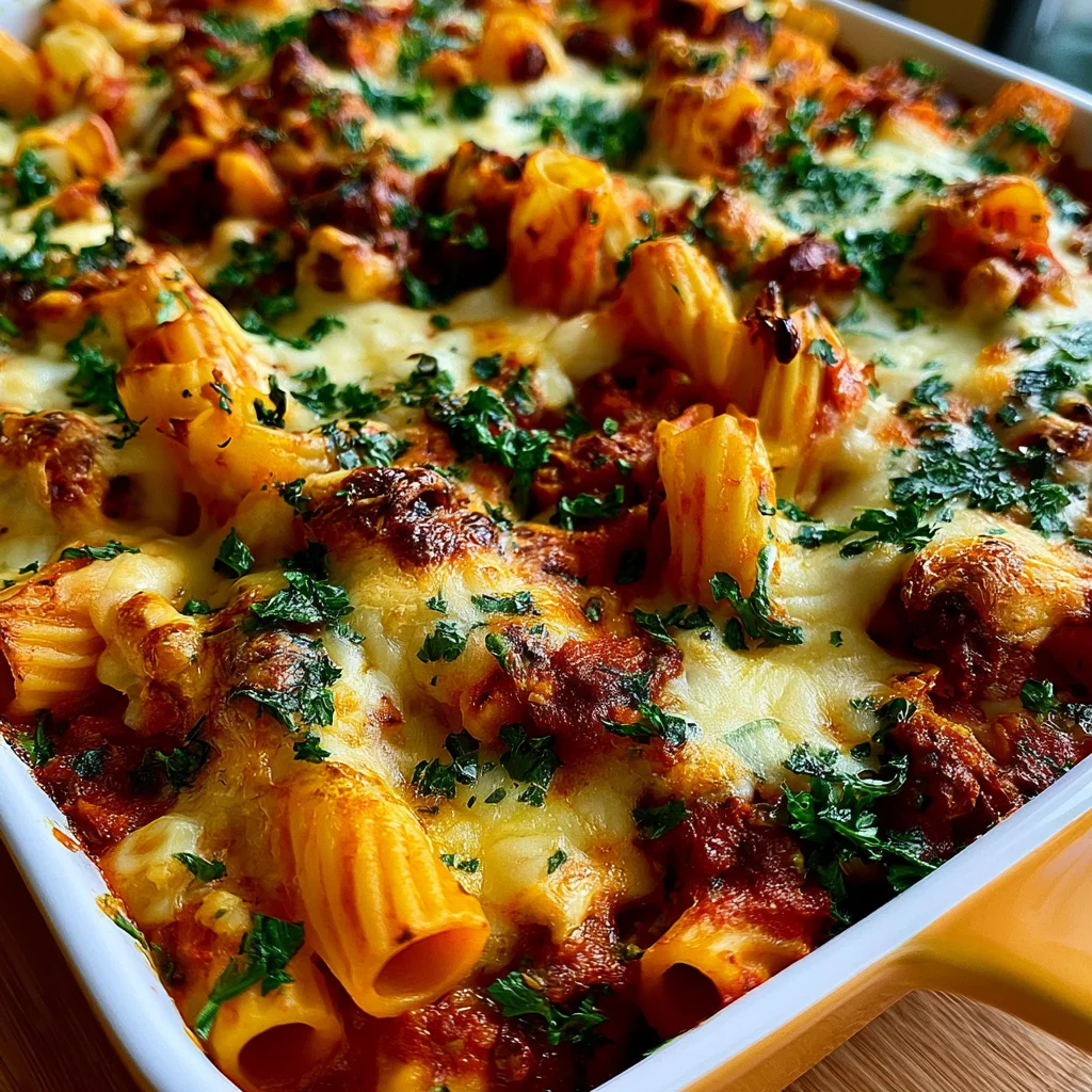 Vegane gebackene Ziti: Das einfache Rezept für ein cremiges Genuss-Erlebnis!