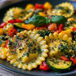 Bunte Ravioli-Gemüse-Pfanne: Schnelles Rezept für ein farbenfrohes Abendessen!