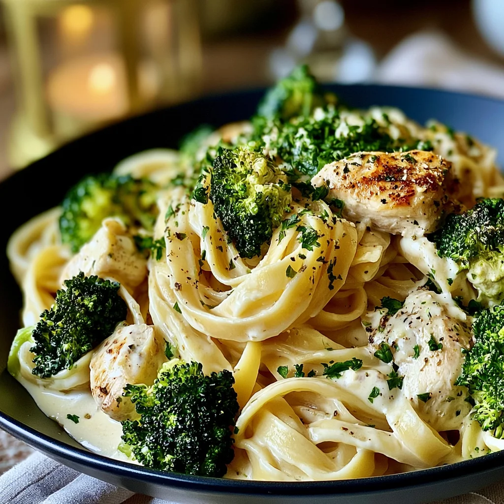 Cremige Hähnchen-Brokkoli-Alfredo Pasta: Das einfache Rezept für ein schnelles Abendessen!