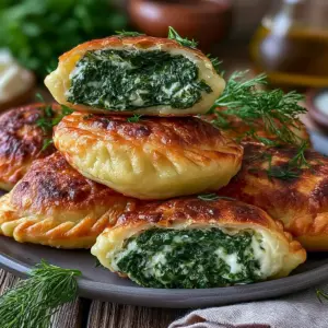 Köstliche Kartoffeltaschen mit Spinat-Frischkäse-Rezept für den perfekten Genuss