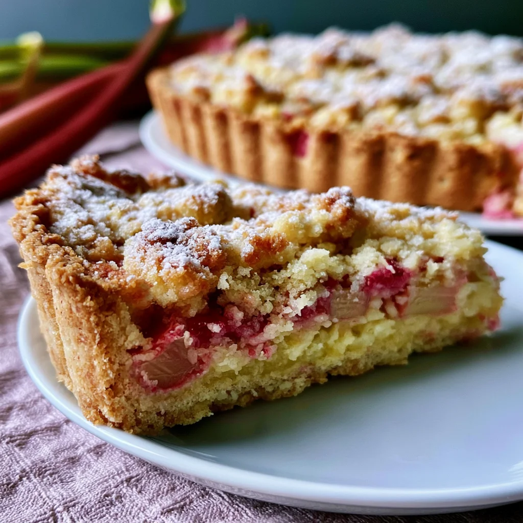 Köstliche Rhabarber-Tarte mit Streuseln: Einfaches Rezept für den perfekten Frühlingsgenuss!
