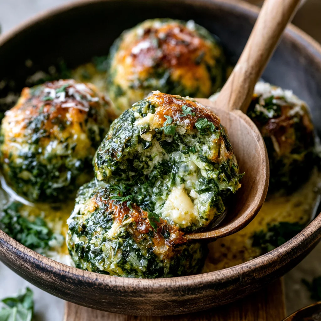 Köstliche Spinatknödel mit Parmesan – Das einfache Rezept für ein gesundes Vergnügen!
