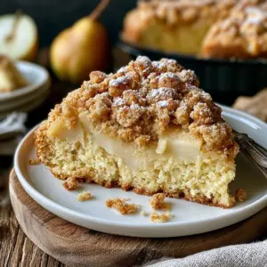 Saftiger Birnenkuchen mit Streusel – Einfaches Rezept für den perfekten Genuss!