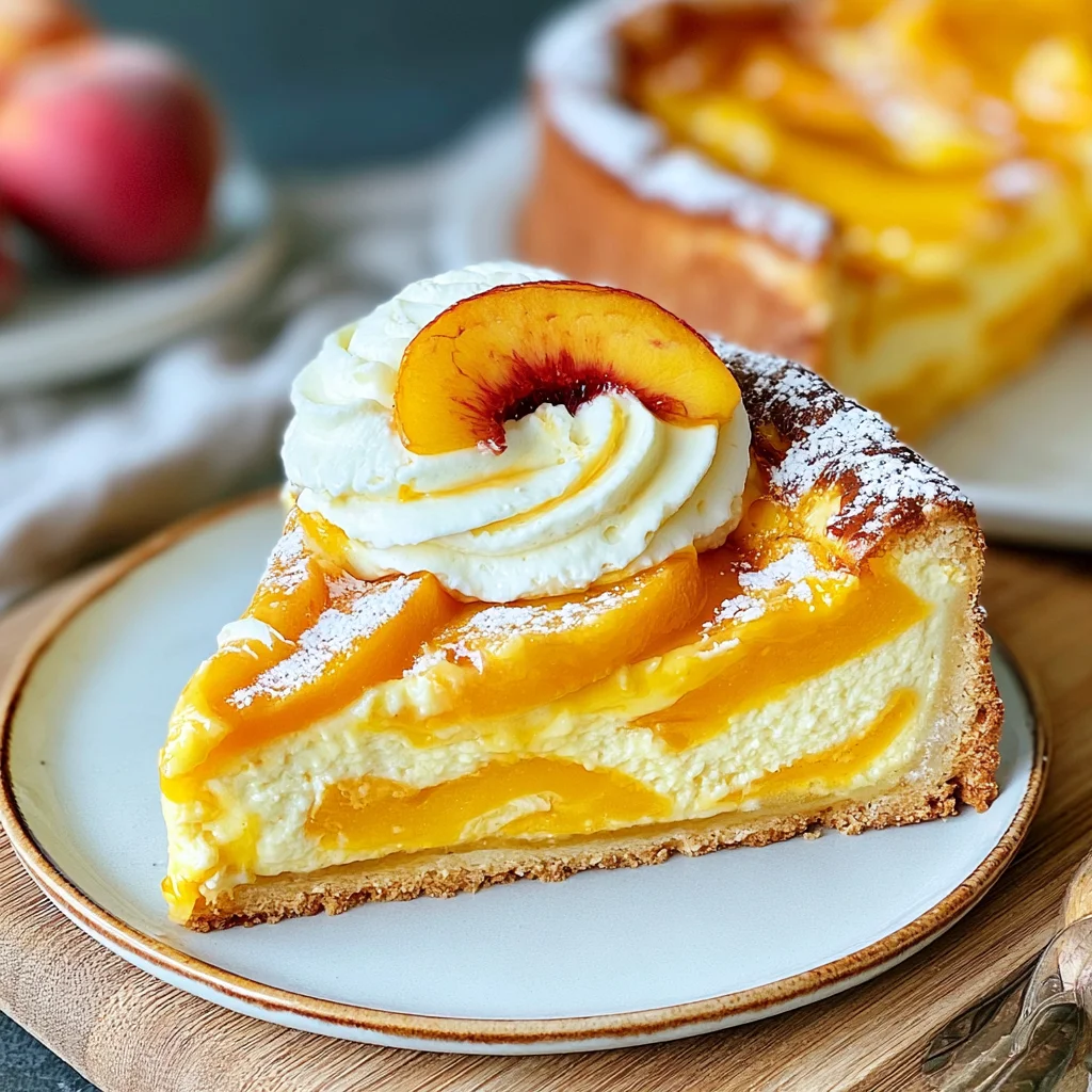 Saftiger Pfirsich-Schmand-Kuchen Rezept für den perfekten Genuss!