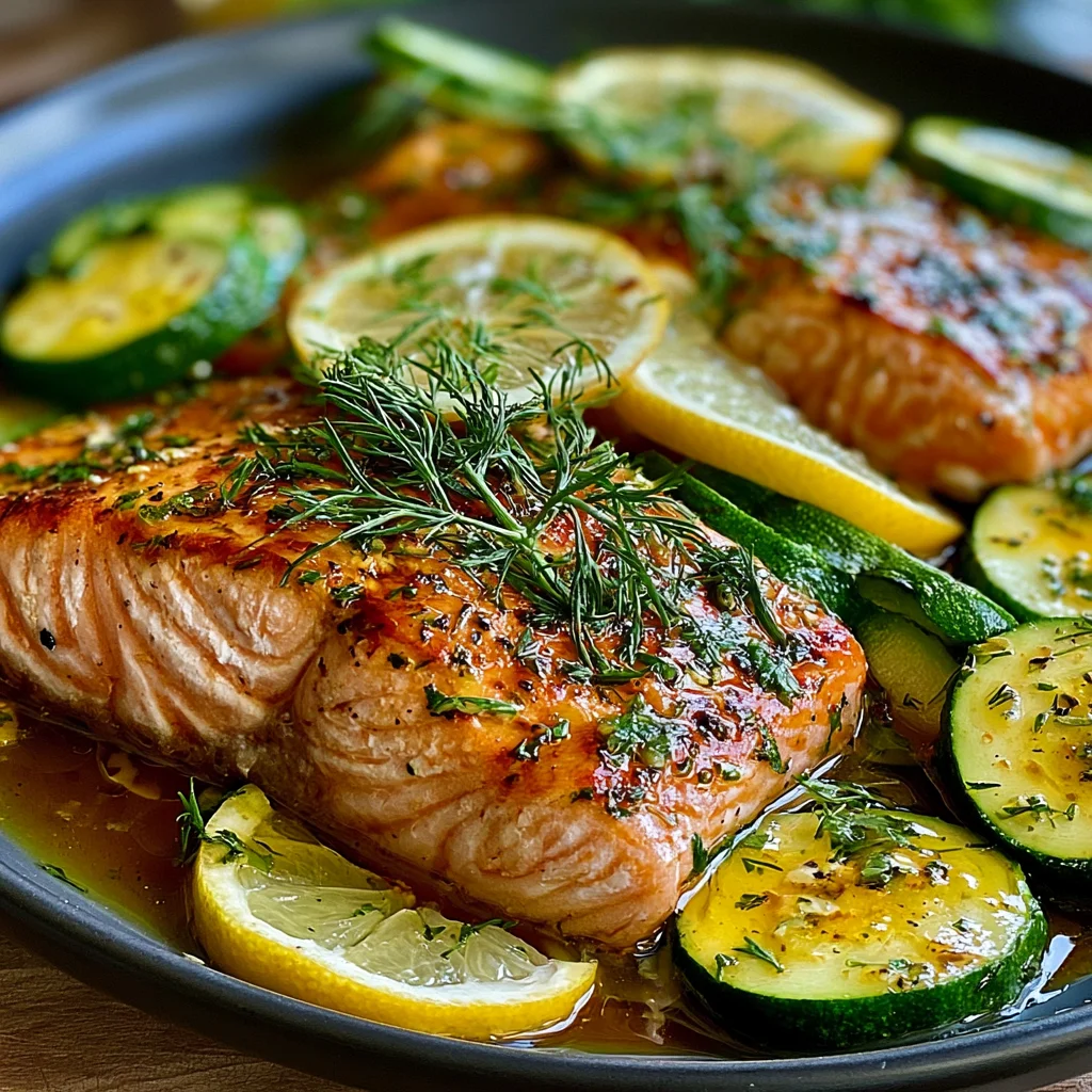 Schnelles Rezept für gebratenen Lachs mit Zucchini – Gesund und lecker in 30 Minuten!