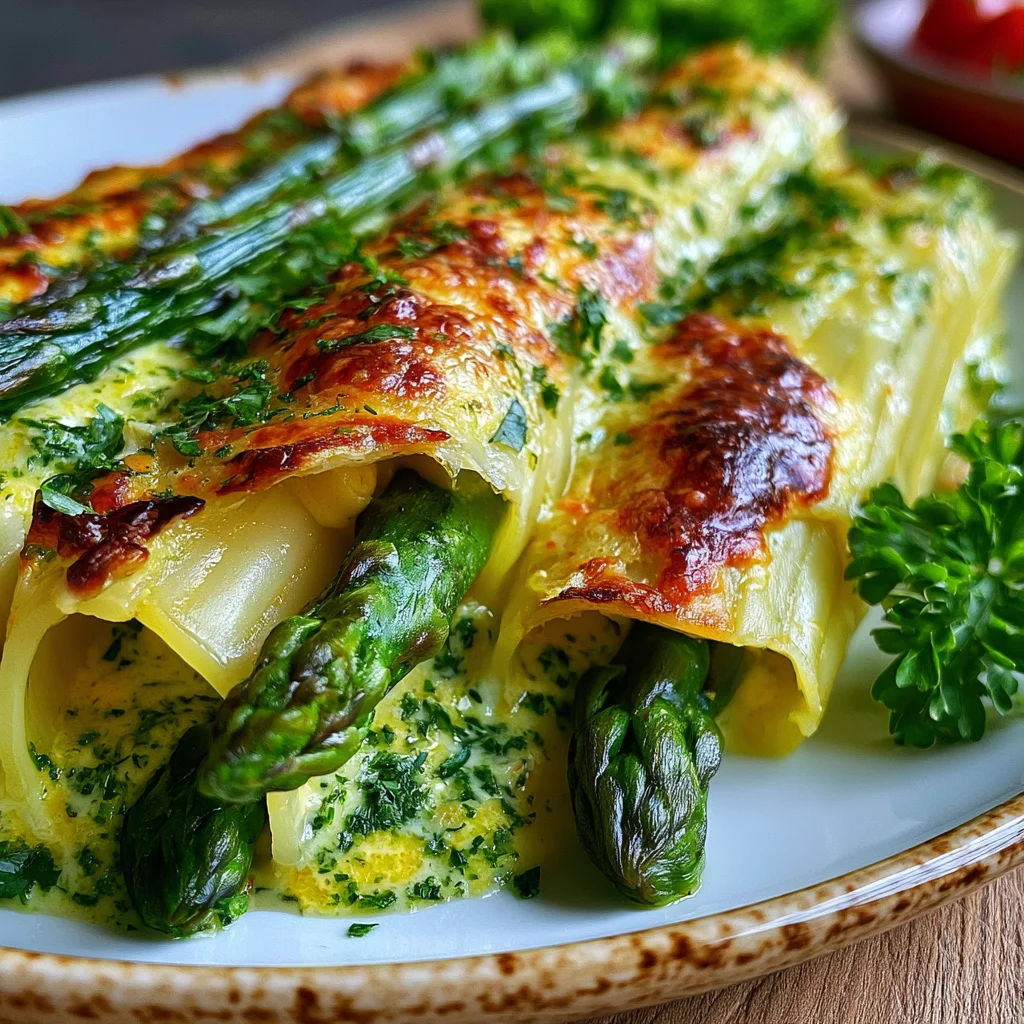 Spargel-Cannelloni mit Kräutersauce: Ein einfaches Rezept für den perfekten Genuss!