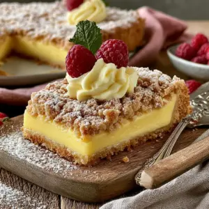 Unwiderstehlicher Streuselkuchen mit Pudding – Das einfache Rezept für dein nächstes Dessert!