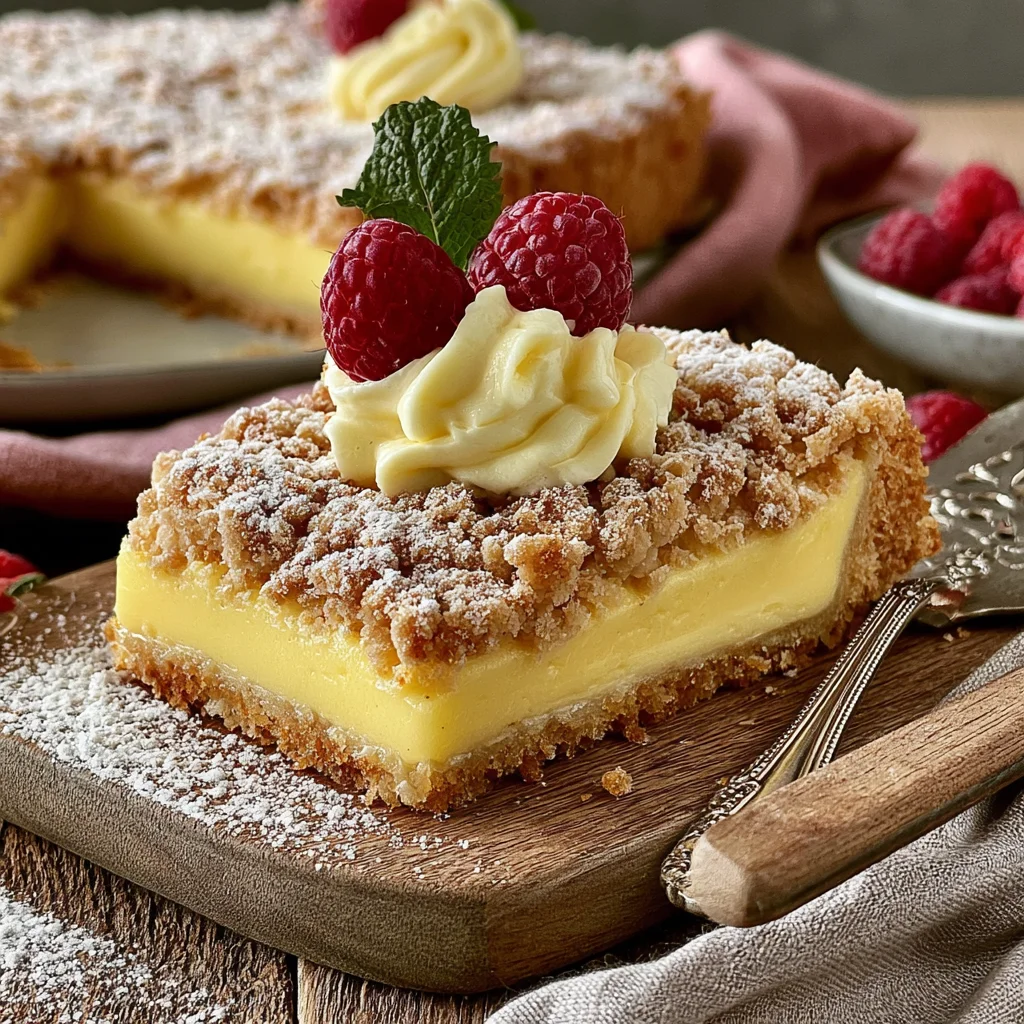 Unwiderstehlicher Streuselkuchen mit Pudding – Das einfache Rezept für dein nächstes Dessert!